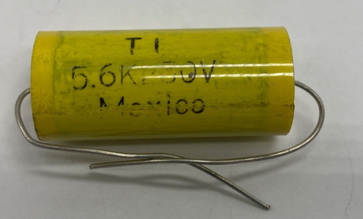 TI metalized film capacitor axial lead 5.6uf/250V, 5.6K250v