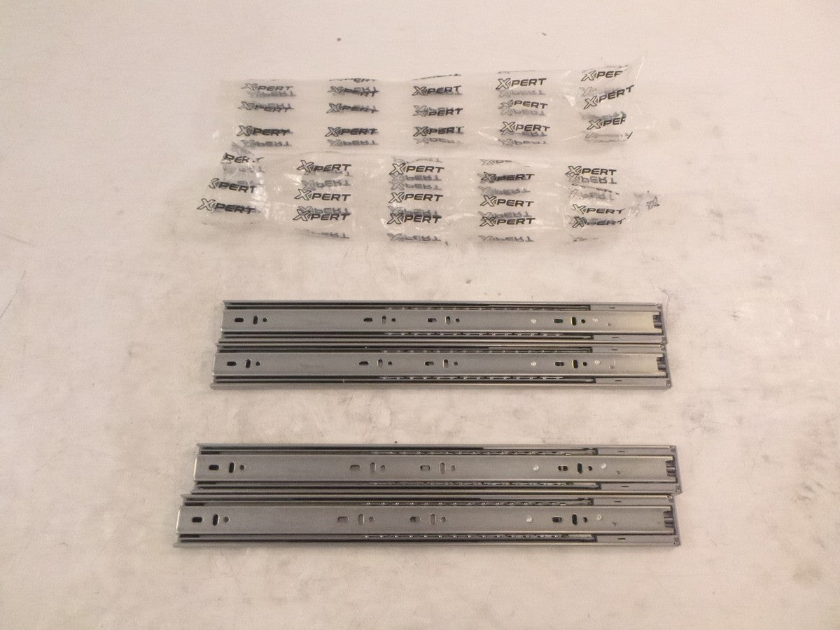 2 Pair Xpert 18-40" x 1-3/4" Heavy Duty Ball Bearing Drawer Slides Soft Close
