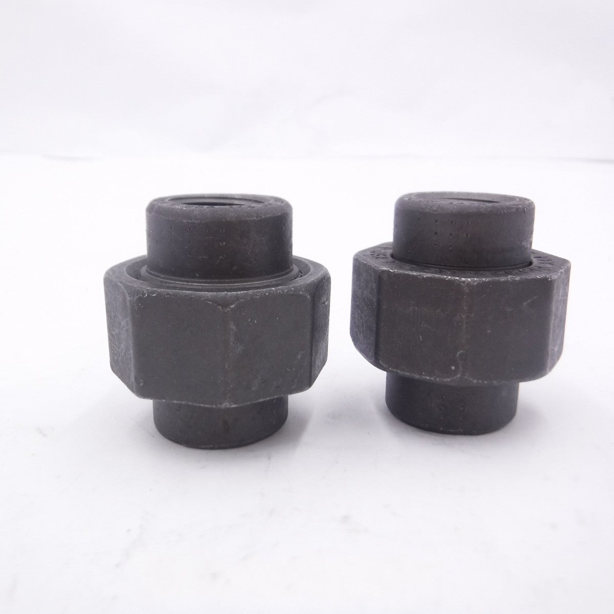 2 Pack 3M 1/2" Female NPT Forged Black Steel Pipe Union