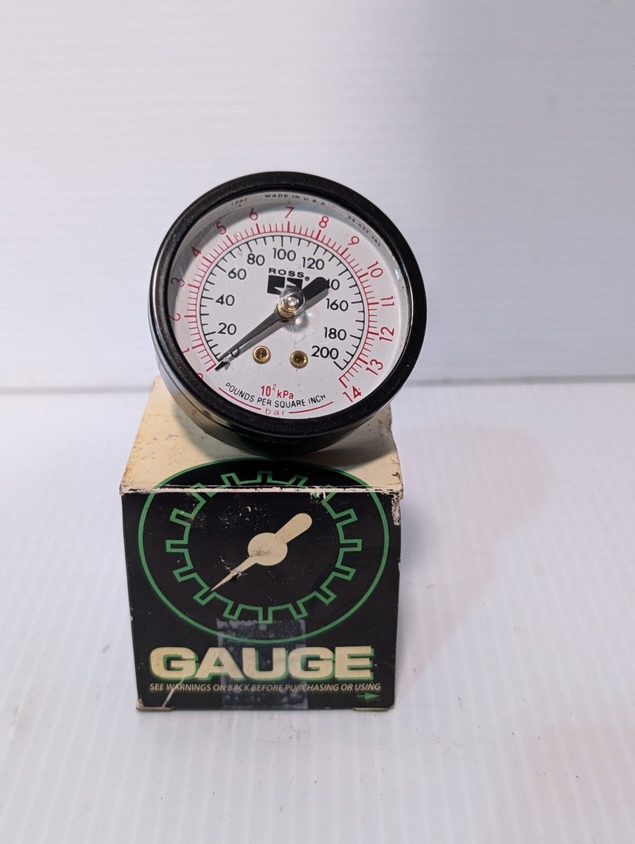 Ross 5400A2011 Pneumatic Pressure Gauge 0-200PSI