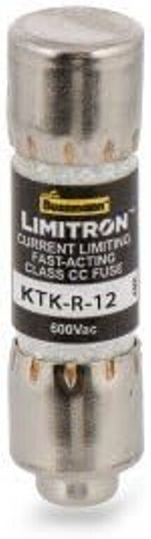 BUSSMAN KTK-R-12 FAST ACTING FUSE 600 VAC 12 AMP LOT OF 10