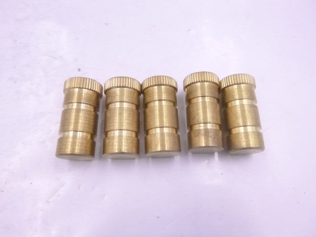 5 Pack Latham MH212 Safety Cover Male/Female Brass Anchor Assembly