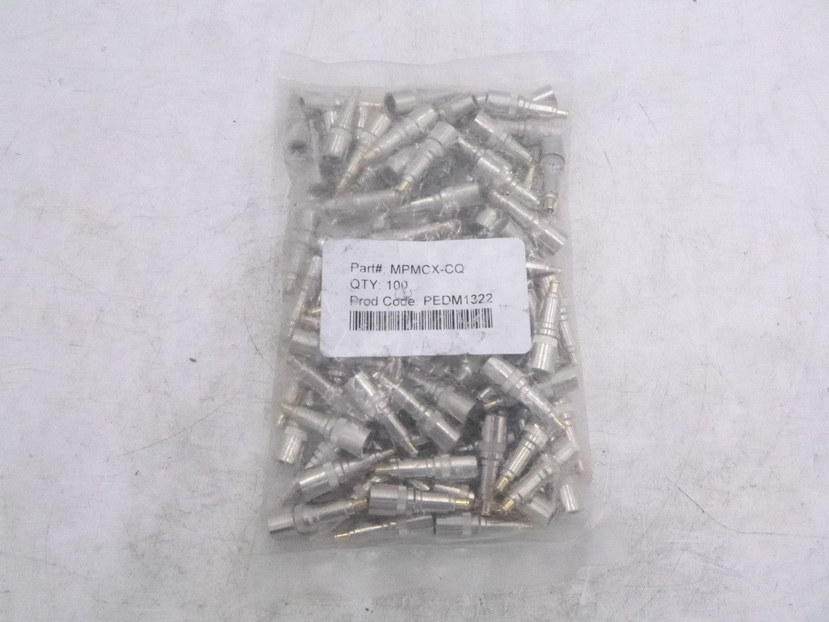 100 Pack TFC QS MCX Connector MPMCX-CQ