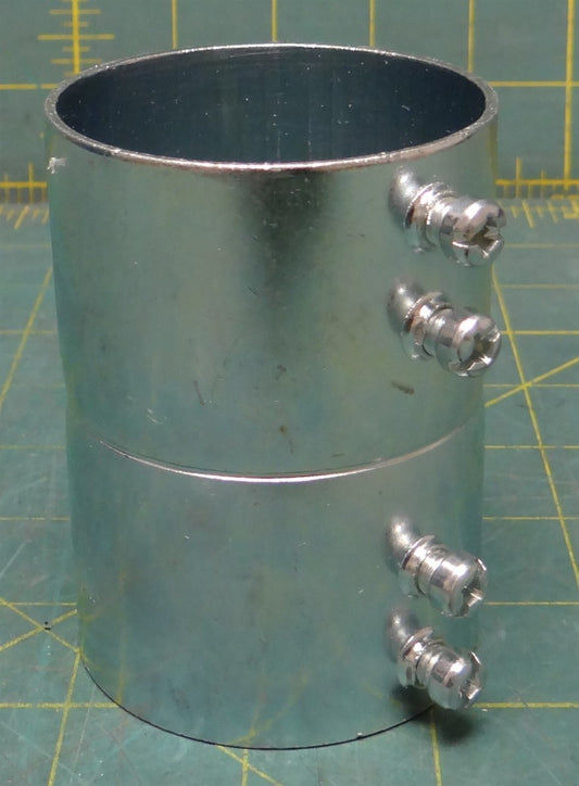 2" Trade Size Conduit Fitting For EMT Set Screw Zinc Coated Steel 3-1/2" Length