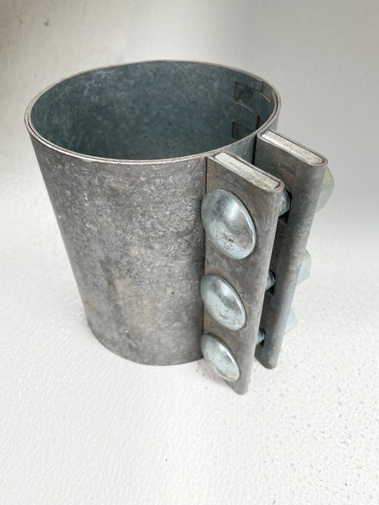 *NO LINER* MORRIS 4-3C Galvanized Compression Coupling Fits 4" (4.5 OD) IPS Pipe