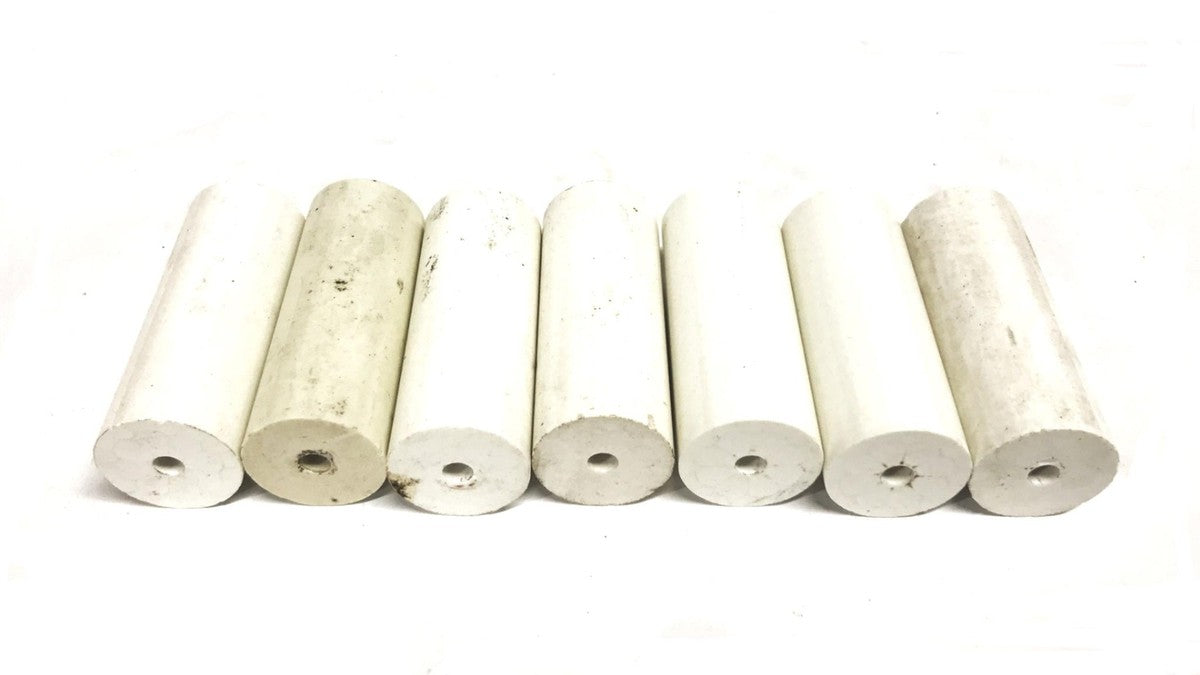 Flynn 2.50 inch x 0.98 inch Ceramic Insulator I-003 [Lot of 7] NOS