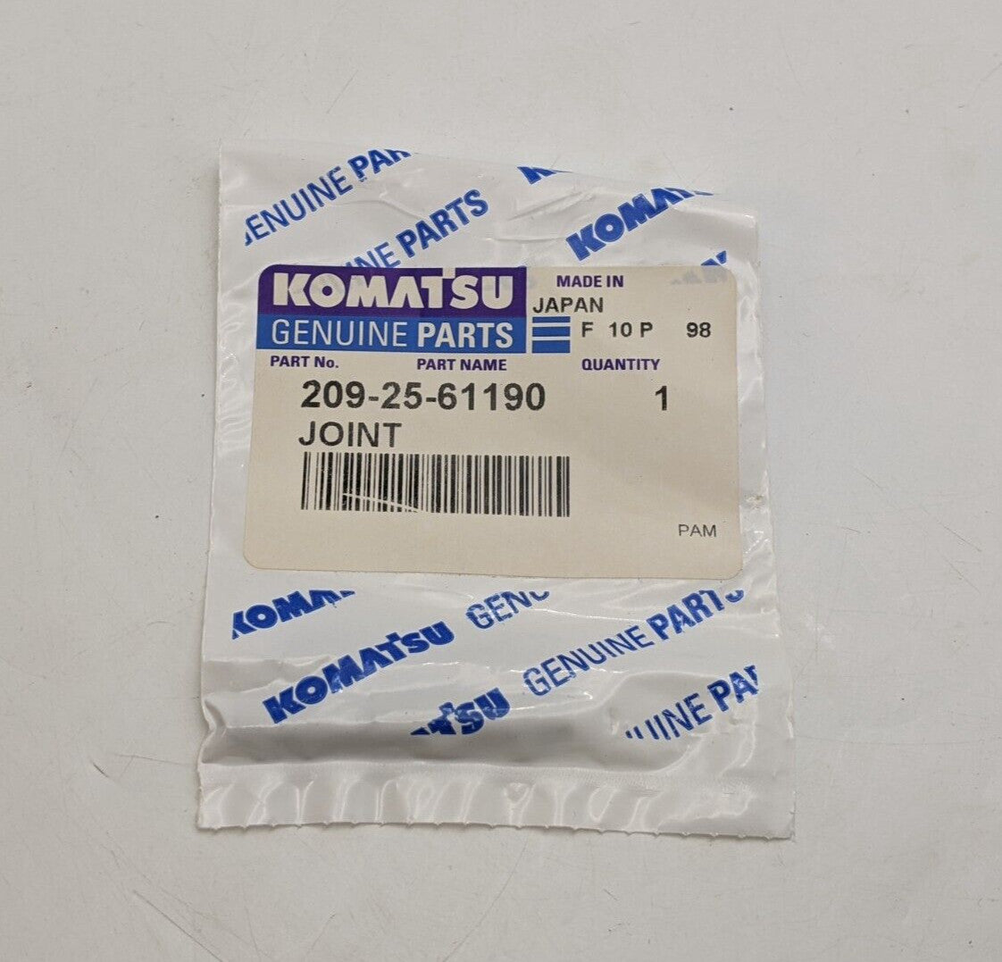Komatsu 209-25-61190 Joint Heavy Duty Equipment Excavator Parts Genuine NOS