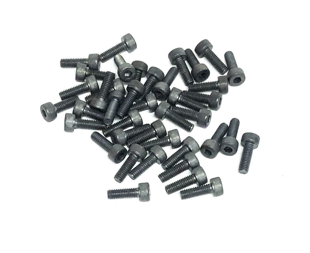 Unbranded Black Alloy Socket Head Cap Screw Bolt M4X12 [Lot of 40] NOS