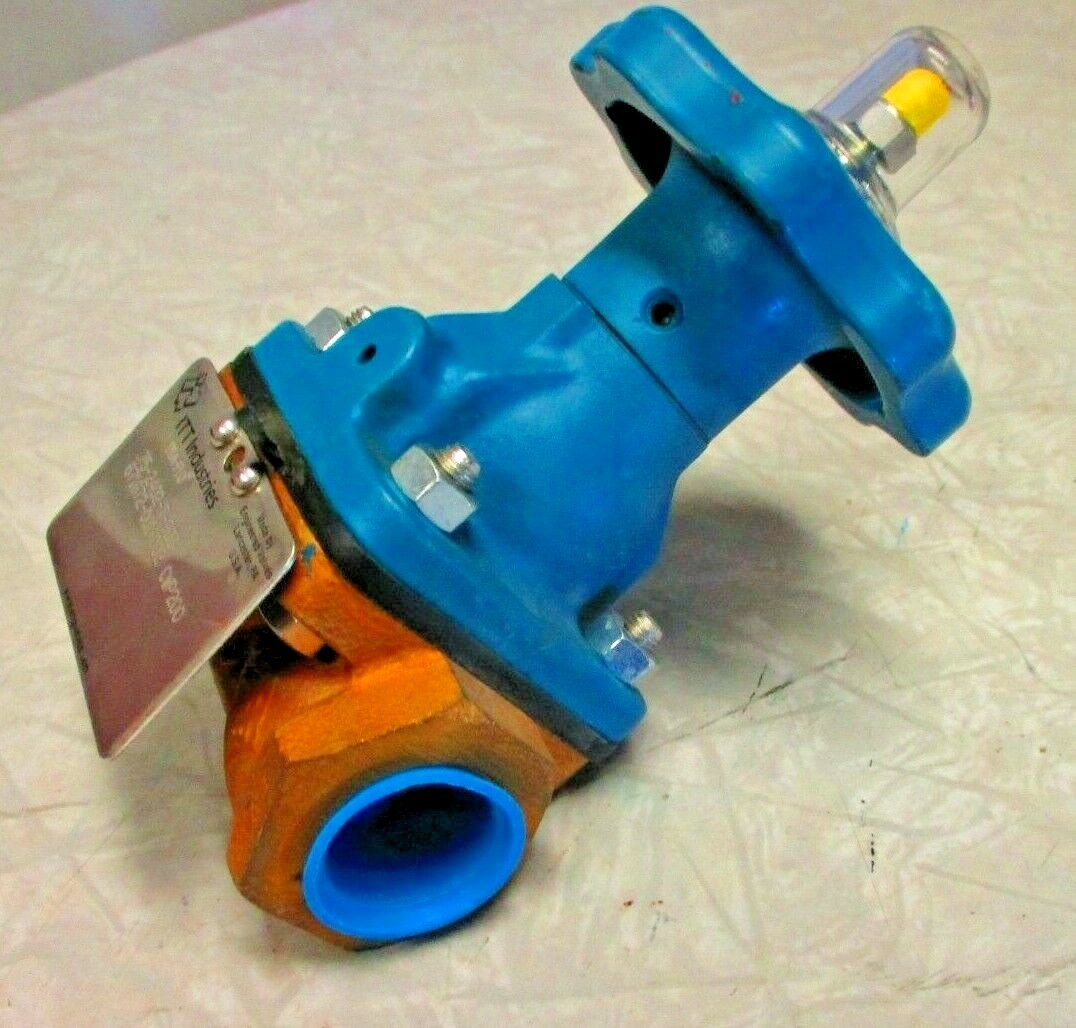Diaphragm Valve ITT DIA-FLO 3/4" FNPT Thread Ends | Bronze Body | Iron Bonnet 