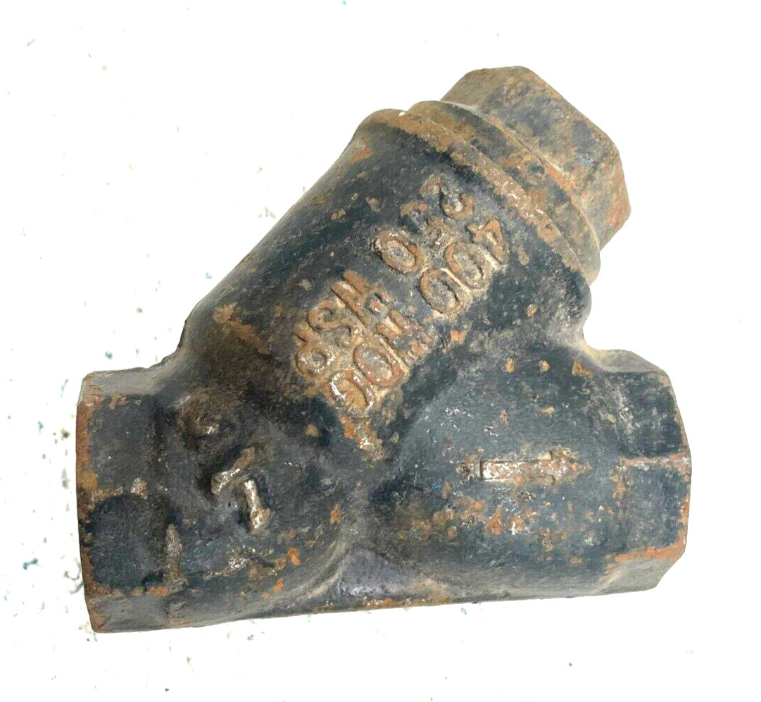 (2) WATTS Cast Iron Y Strainer 1/2" NPT Thread 250-SWP 400-WOG / 20-Mesh Screen