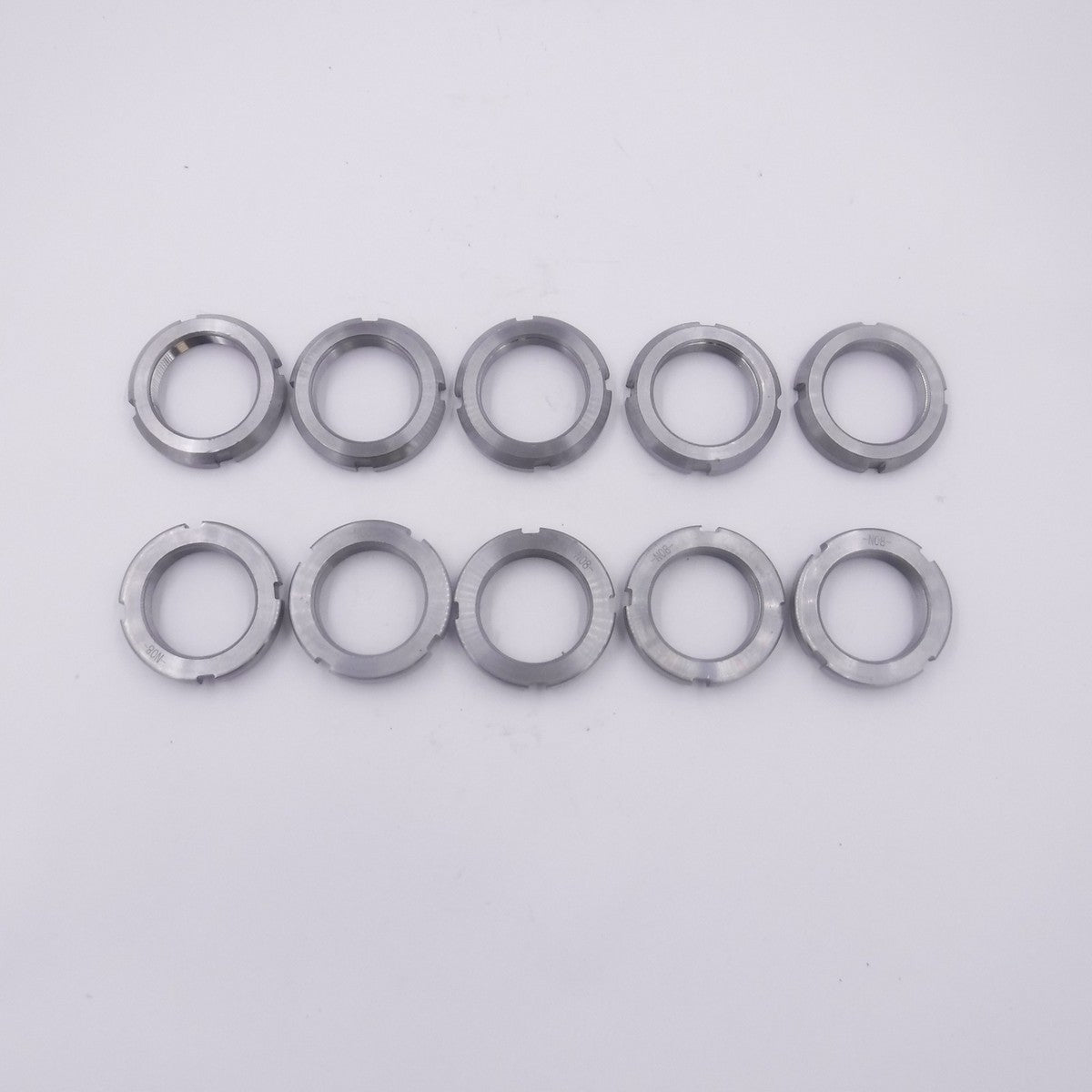 10 Pack SKF N08 Bearing Lock Nuts 1.563-18" Thread 2-1/4" OD 2" Face Dia Steel