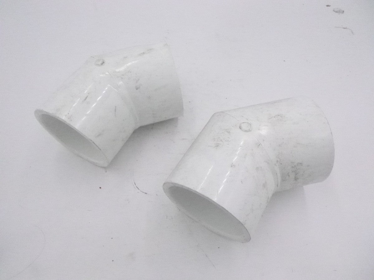 2 Pack Lasco 45° PVC Elbow 3" Slip x 3" Slip SCH40