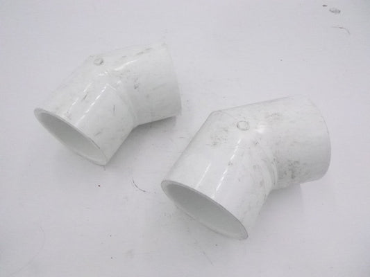2 Pack Lasco 45° PVC Elbow 3" Slip x 3" Slip SCH40