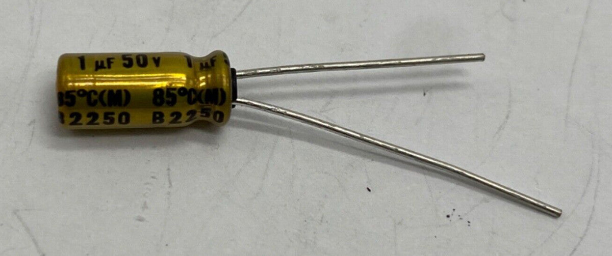 Nichicon UFG1H010MDM Fine Gold polarized electrolytic capacitor 1uf/50V