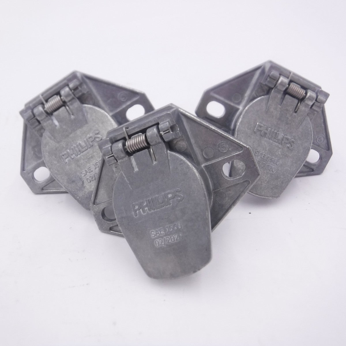 3 Pack Phillips Socket 7-Way Split Pin 2 Hole Mount Die Cast Screw 15-720