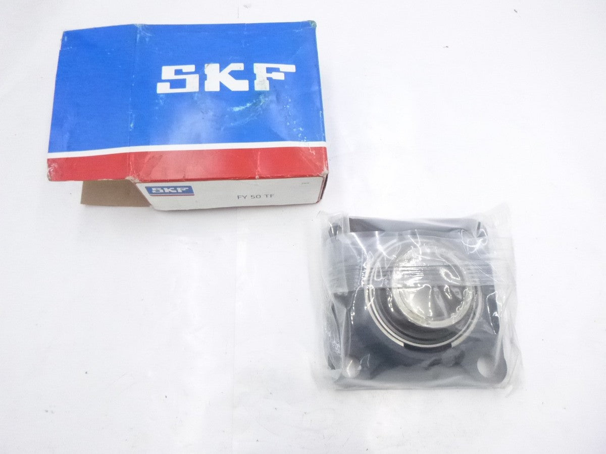 SKF FY 50 TF Flanged Block Ball Bearing 50MM Bore 4 Bolt Flange Set Screw