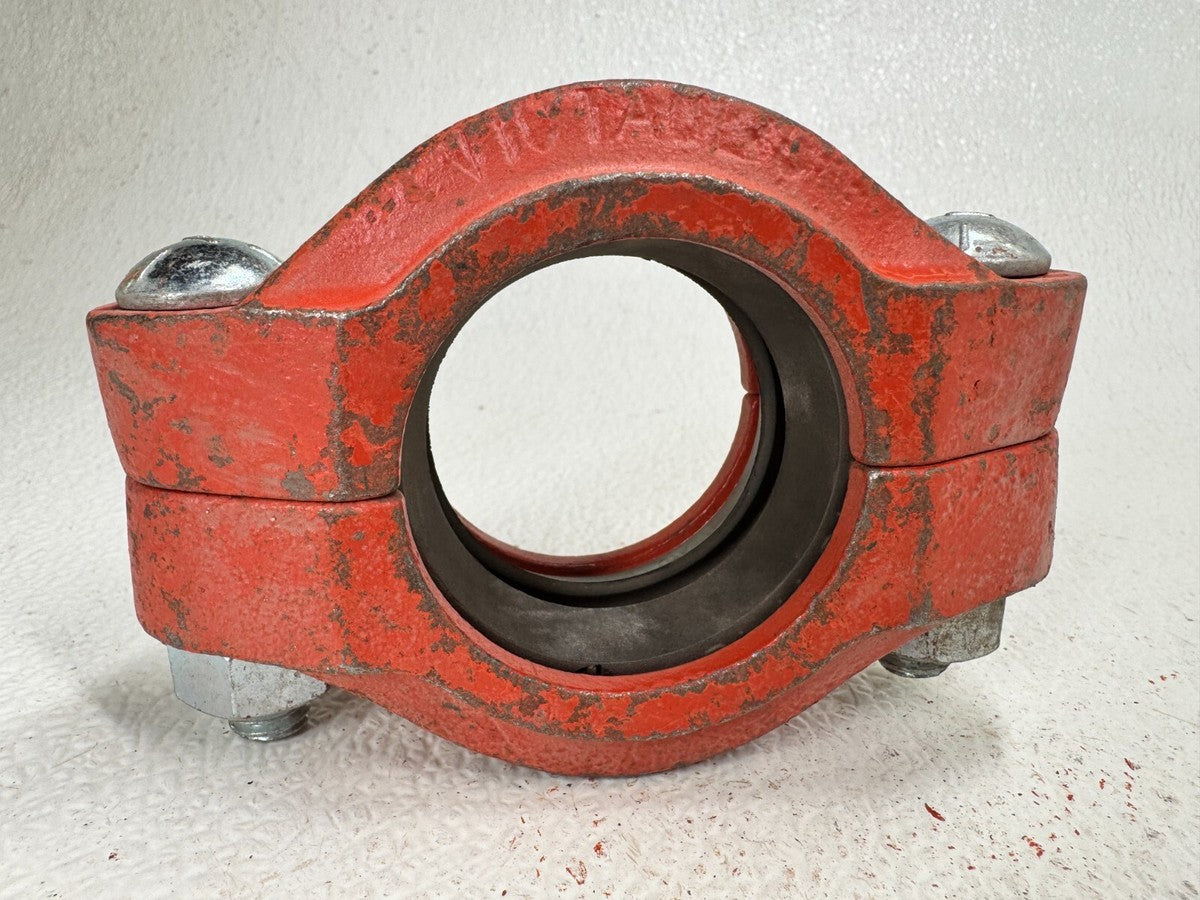 2" Grooved Pipe Coupling with Bolts and E-Gasket (Fits 2.375 OD Pipe Size)