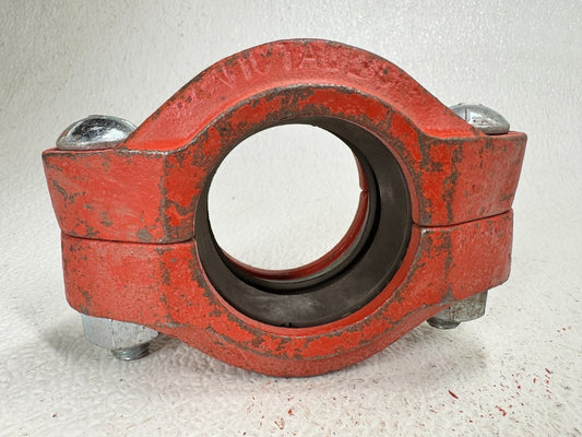 2" Grooved Pipe Coupling with Bolts and E-Gasket (Fits 2.375 OD Pipe Size)