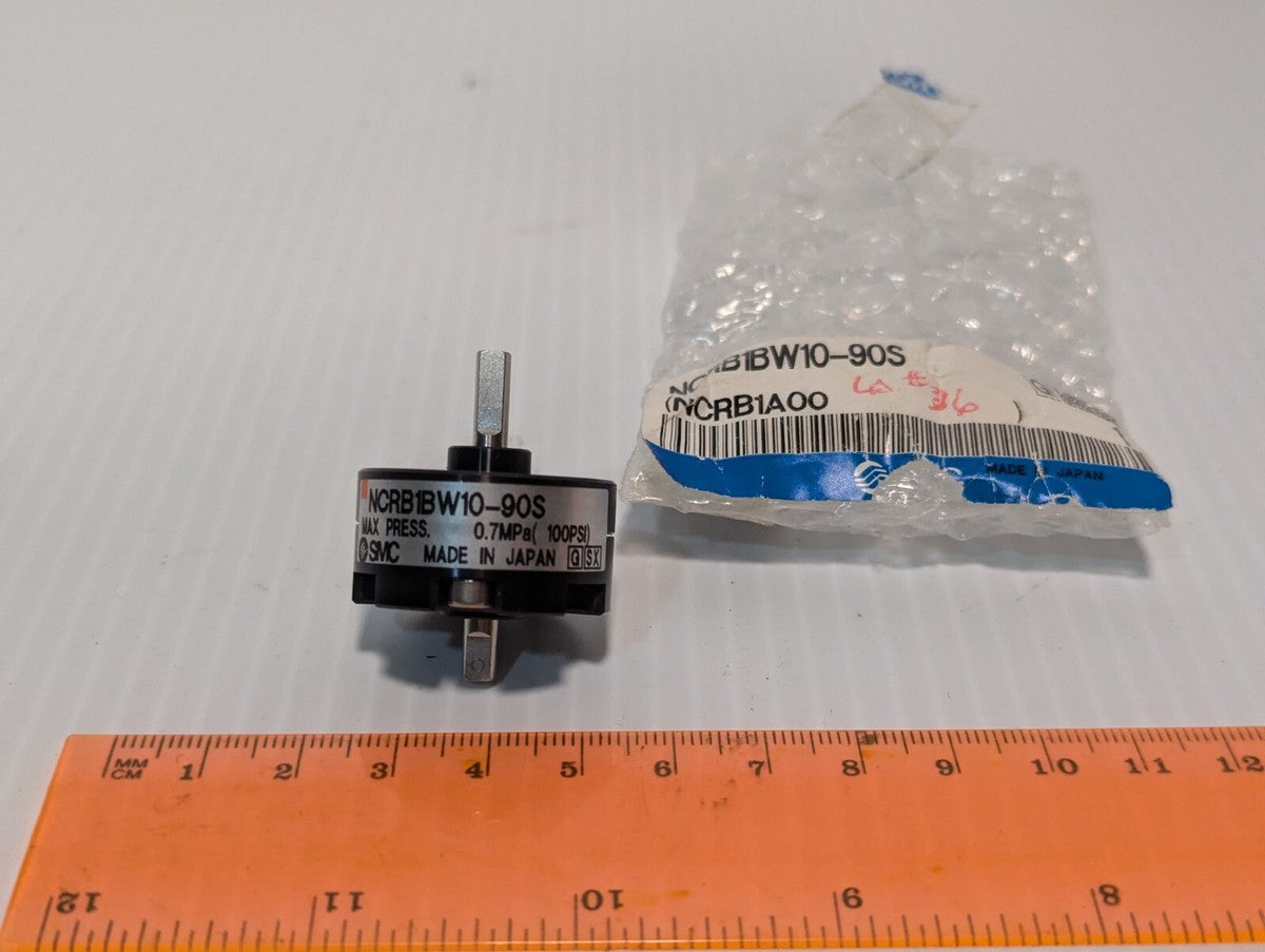 SMC NCRB1BW10-90S Rotatory Actuator, 10mm Bore, 90 deg