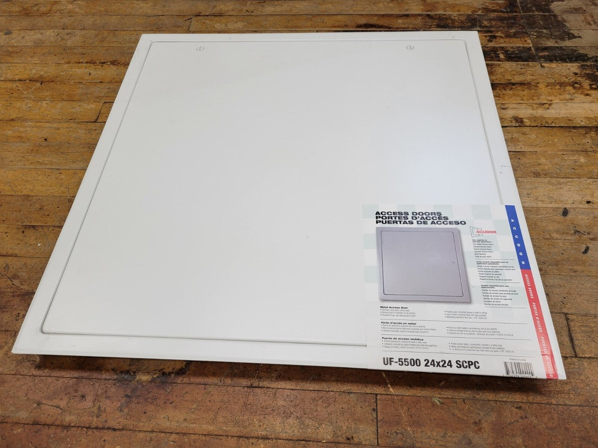 Acudor UF-5500 SCPC Universal Flush Metal Access Door Panel White 24" x 24" New
