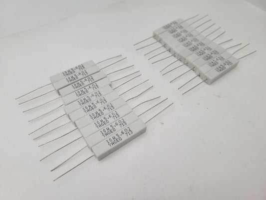 20PC Yageo 5.6W-10-AND Wirewound Axial Resistor 5.6-Ohm 10 Watt ±5% Tolerance