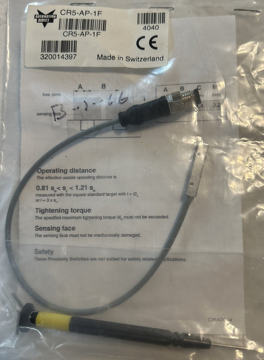 AUTOMATION DIRECT CR5-AP-1F / CR5AP1F METAL SENSING PROXIMITY SWITCH. NEW!  AB