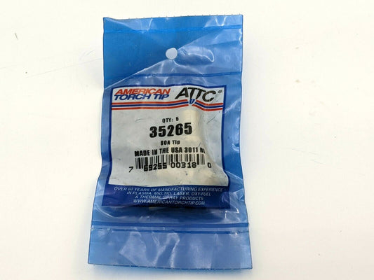 5 Pcs ATTC American Torch Tip 36265 Tip 80 Amp PT-27 Plasma Cutting Torch Part