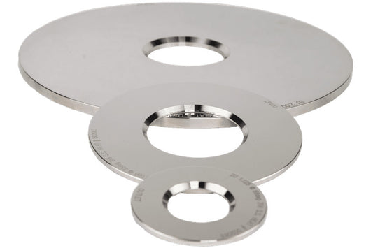 4" Universal Orifice Plate Stainless Steel 4.406" OD x 2.250" ID x 0.125" Thick