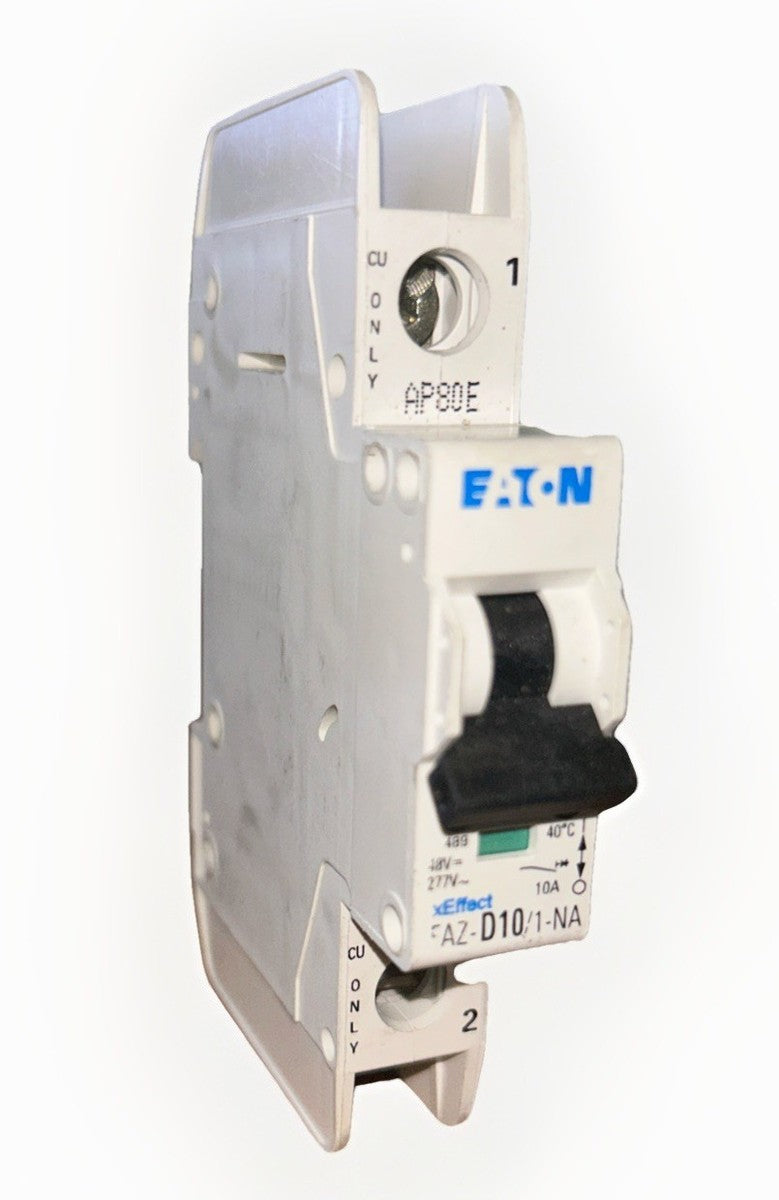 EATON FAZ-D10/1-NA-SP MINIATURE CIRCUIT BREAKER 10A 277V 1P. FREE SHIPPING!  C10