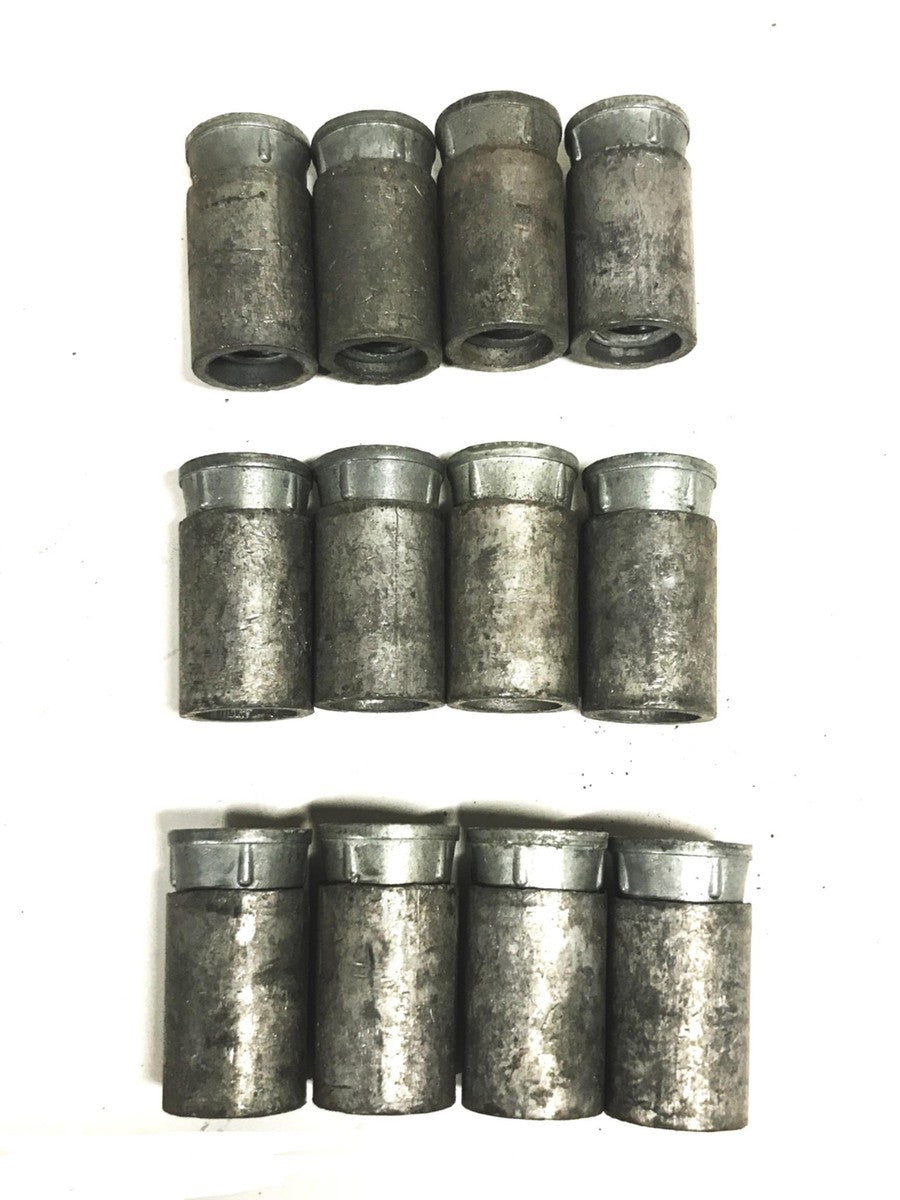 Unbranded 1/2 inch Lead Machine Screw Anchor [Lot of 12] NOS