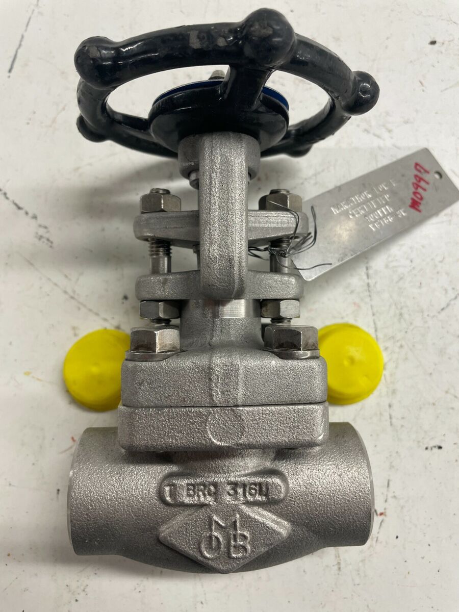 OMB 810 NACE Forged Stainless Steel Gate Valve 3/4" 800 Socket Weld End Trim #12