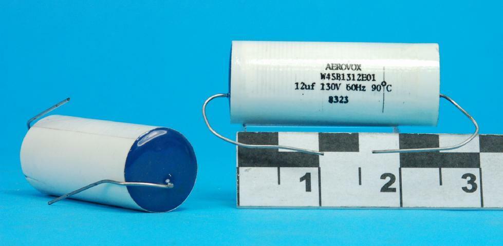 LOT OF 8 Aerovox W45B1312E01 Capacitor, Metalized Film Polypropylene 12uF 130VAC