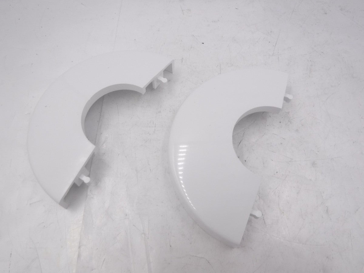 2 Pack CMP White Male Snap Together Escutcheons For Pool Ladder SEE DES