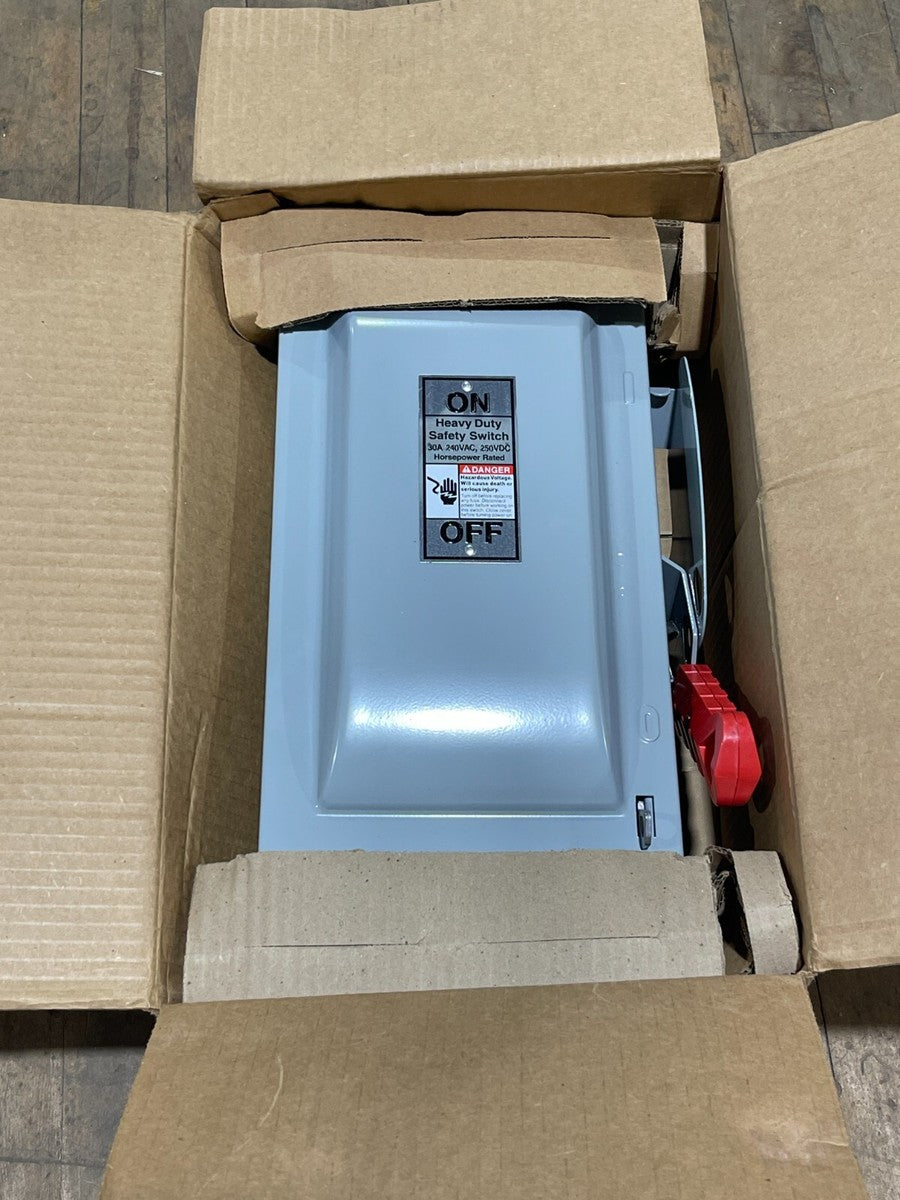 Siemens HF321N Fusible Safety Disconnect Switch 30A 240VAC 250VDC 3P 3PH NEMA 1