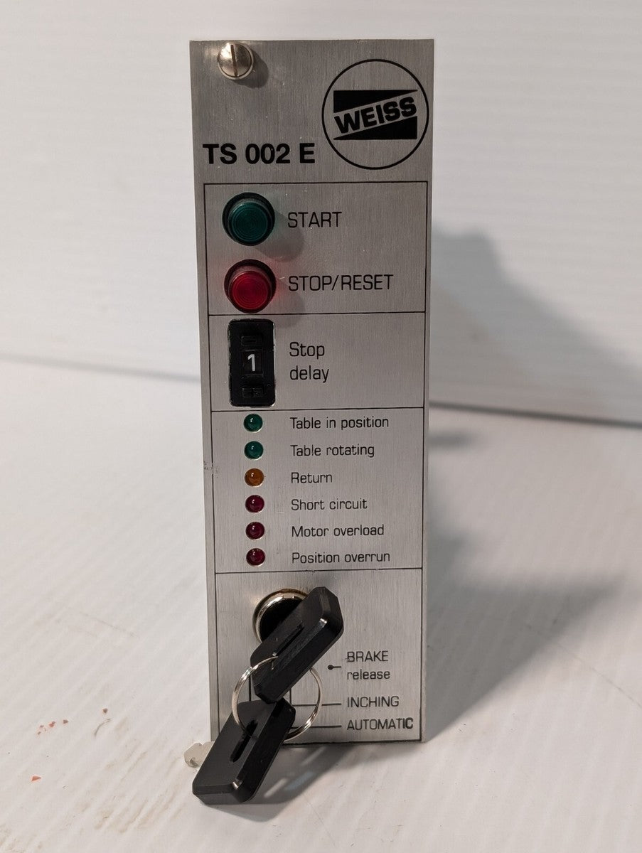 *Weiss TS-002-E Indexing Table Control Board Card 24-Volt*