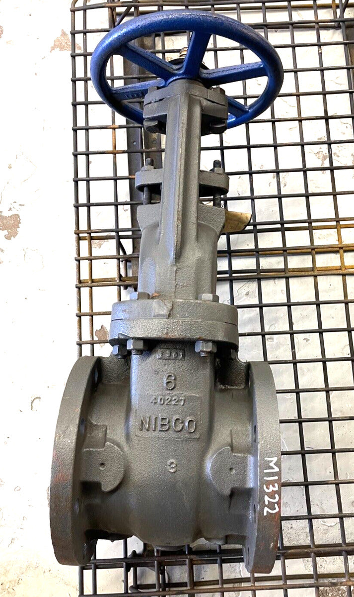 NIBCO F-617-0 Cast Iron IBBM Gate Valve 6" 125 Steam / 200 WOG Bronze Trim
