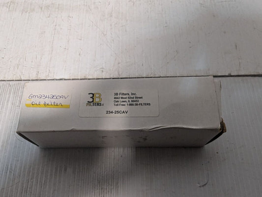 3B Filters 234-25CAV Oil Filter Element, 1.7" OD x 6.5" Length 