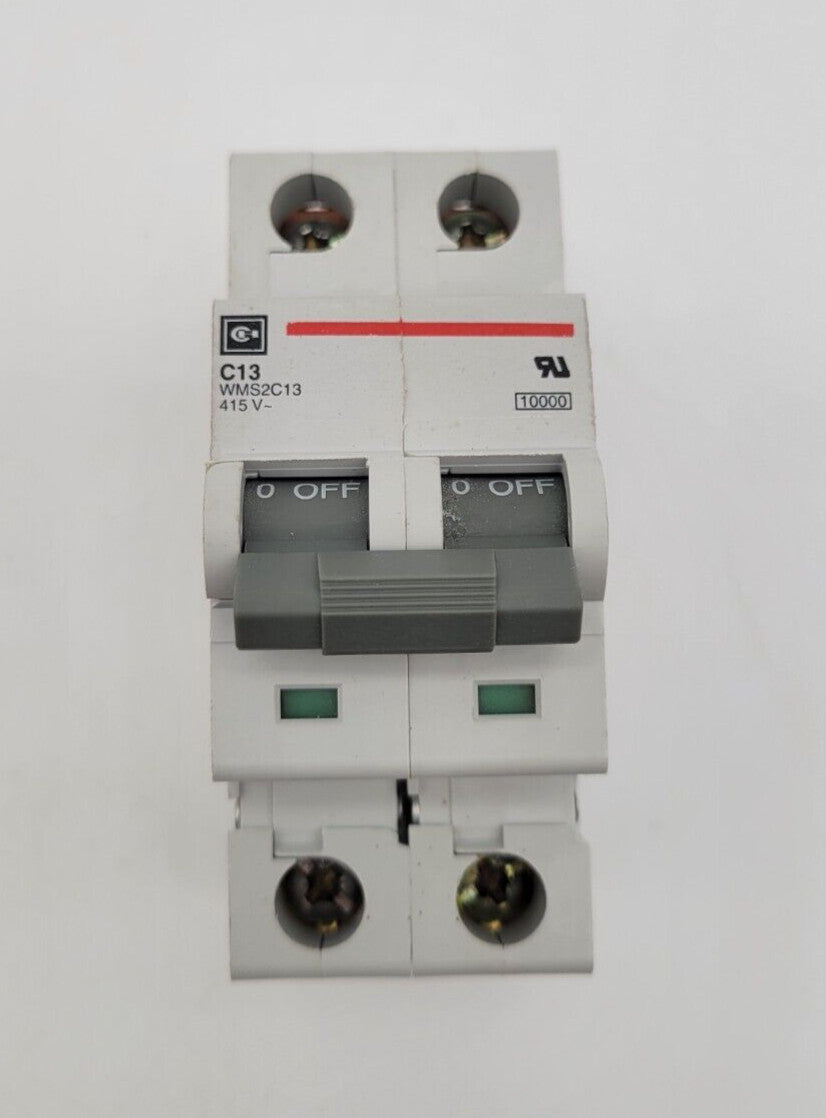 Cutler Hammer	WMS2C13 Circuit Breaker Supplementary Protector 13 Amp 2 Pole 415V