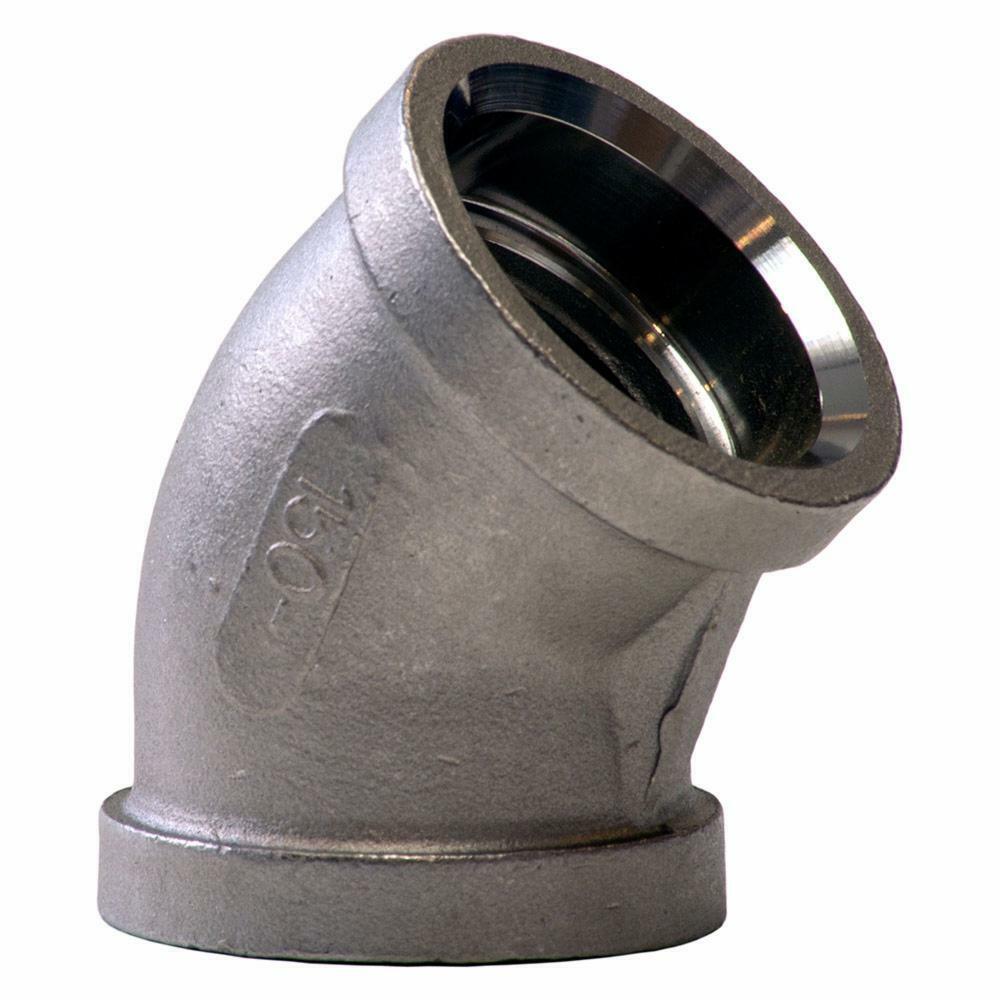 2" 150# Socket Weld 45-Degree Elbow T304/304L Stainless Steel Pipe Fitting 