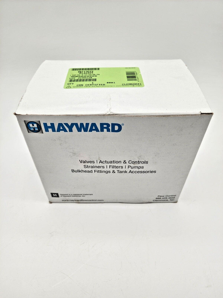 Hayward TB1125ST TB Series True Union Ball Valve PVC 1-1/4" w/ Socket & Thread