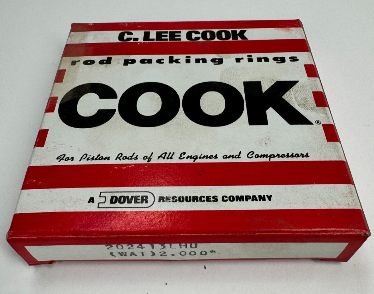(Box of 3) Dover / Cook 202413LHU  (WAT) 2" Rod Packing Rings