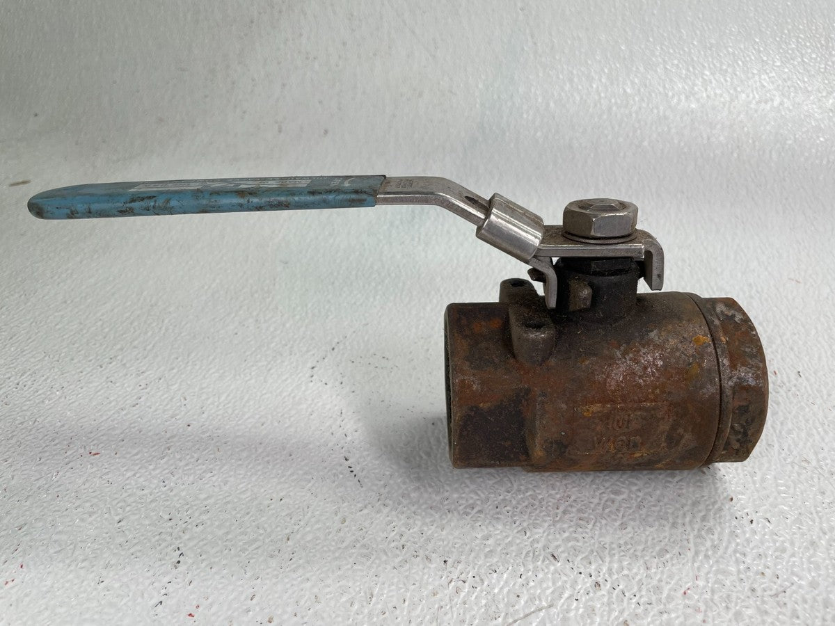 MILWAUKEE Ball Valve 1-1/2" NPT 1500-psi Carbon Steel Lever Operated (Lockable)