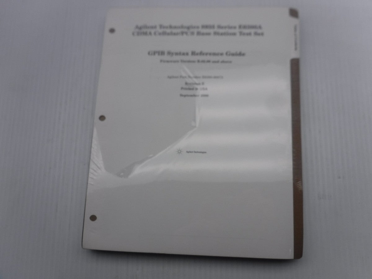Agilent Technologies 8935 Series GPIB Syntax Reference Guide Manual Rev E