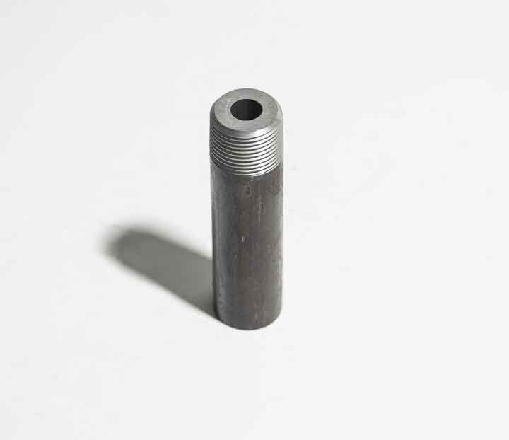 PIPE NIPPLE 1/4" Schedule 160 x 2" Long Thread One End A106B Seamless, Black