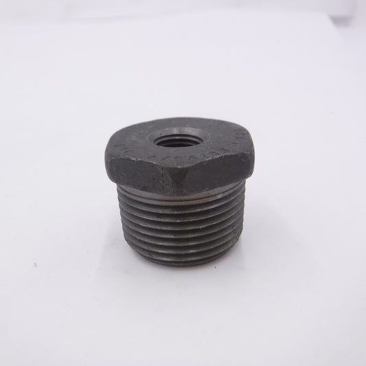 1" x 1/4" Black Malleable Iron Hex Reducer Bushing