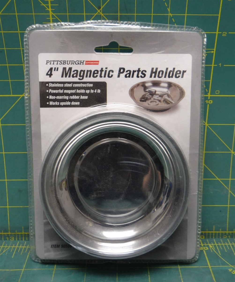 Pittsburgh 4in Magnetic Parts Holder 90566 Stainless Steel Holds up to 4lbs 