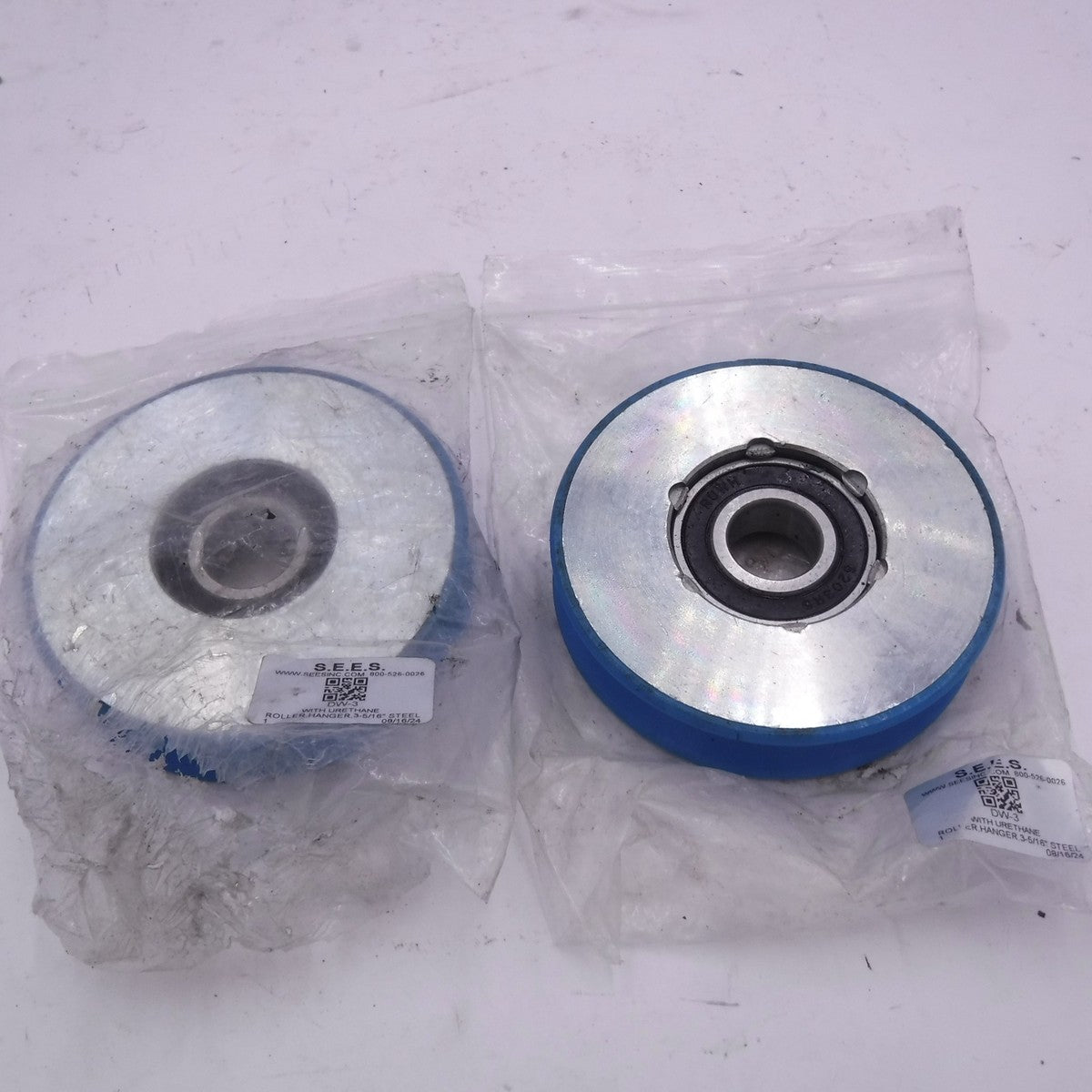 2 Pack SEES 3-15/16" Hanger Roller Steel W/ Urethane DW-3