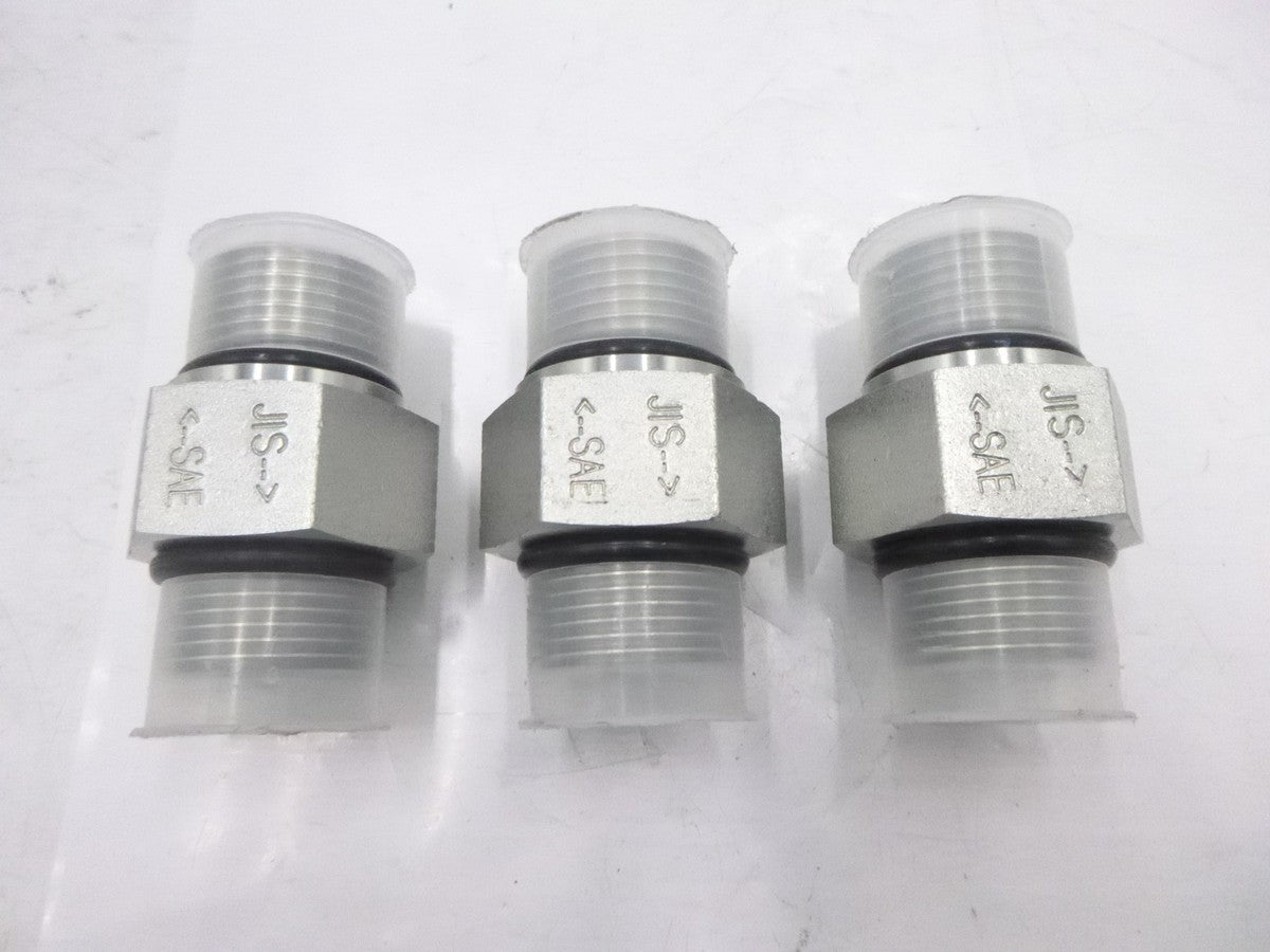 3 Pack Reducing Hex Nipple ZUSA-PF-7833 1/2"x 3/8" 304 Stainless Steel