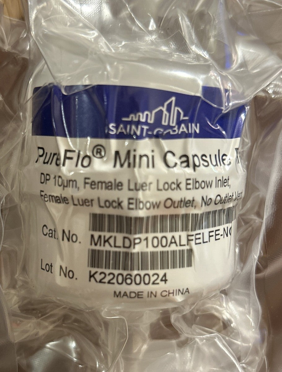 SAINT-GOBAIN MKLDP100ALFELFE-NO PureFlo Mini Capsule Filter. NEW!    B5