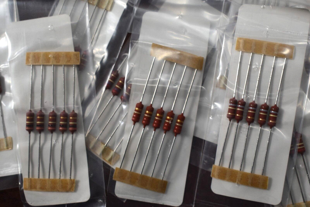 Vishay Dale ASSORTED Ohm Metal Film Resistor 2W 5% (20 Packs of 5)